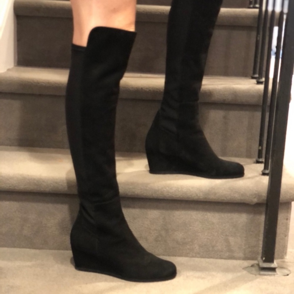 Stuart Weitzman 5059 wedge suede boots size 37